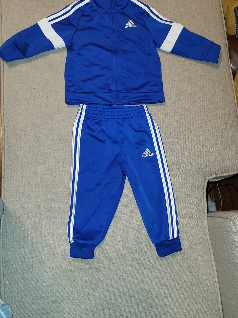 Adidas Kids Royal Blue Track Jacket & Pants Set